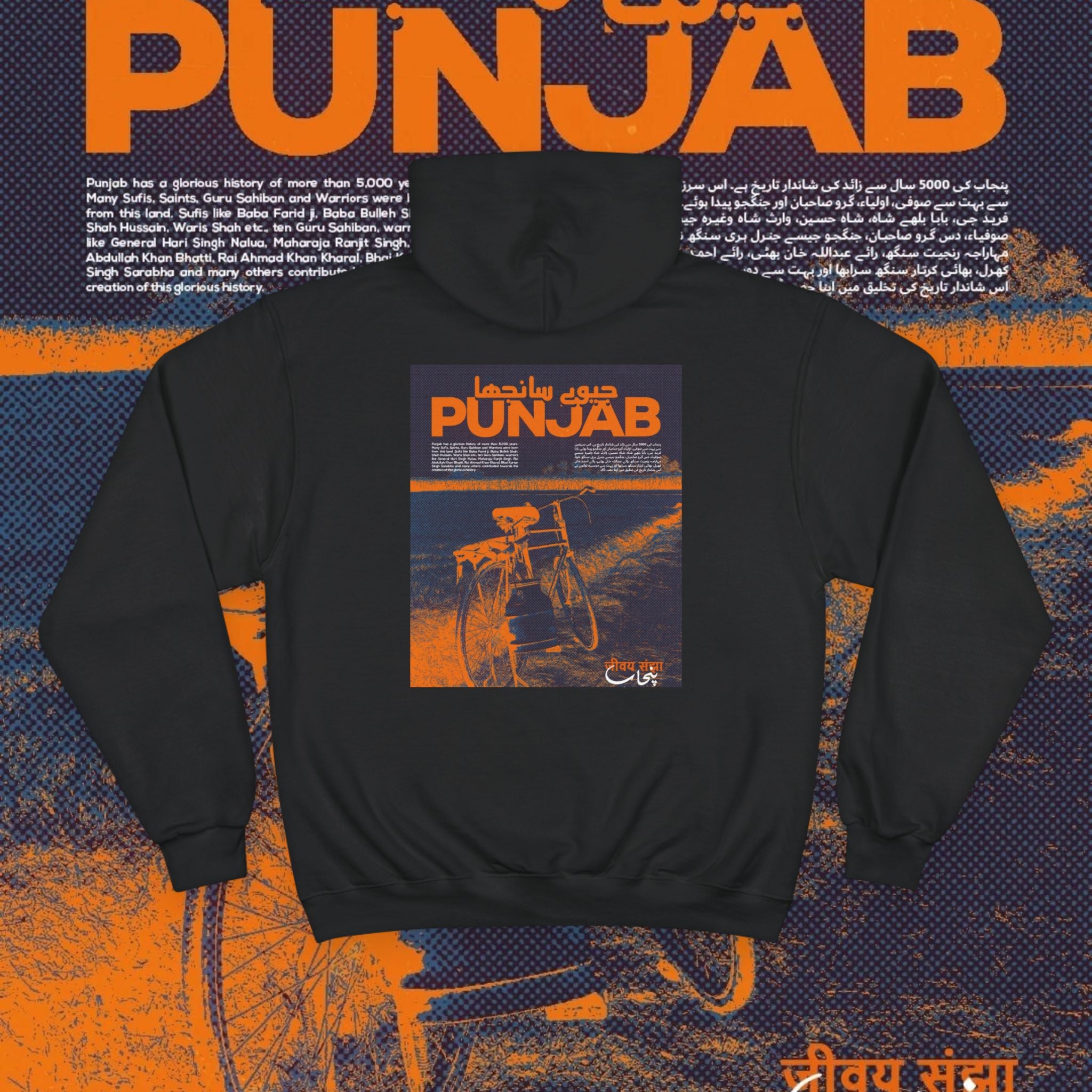 Champion Hoodie with Punjab Graphic