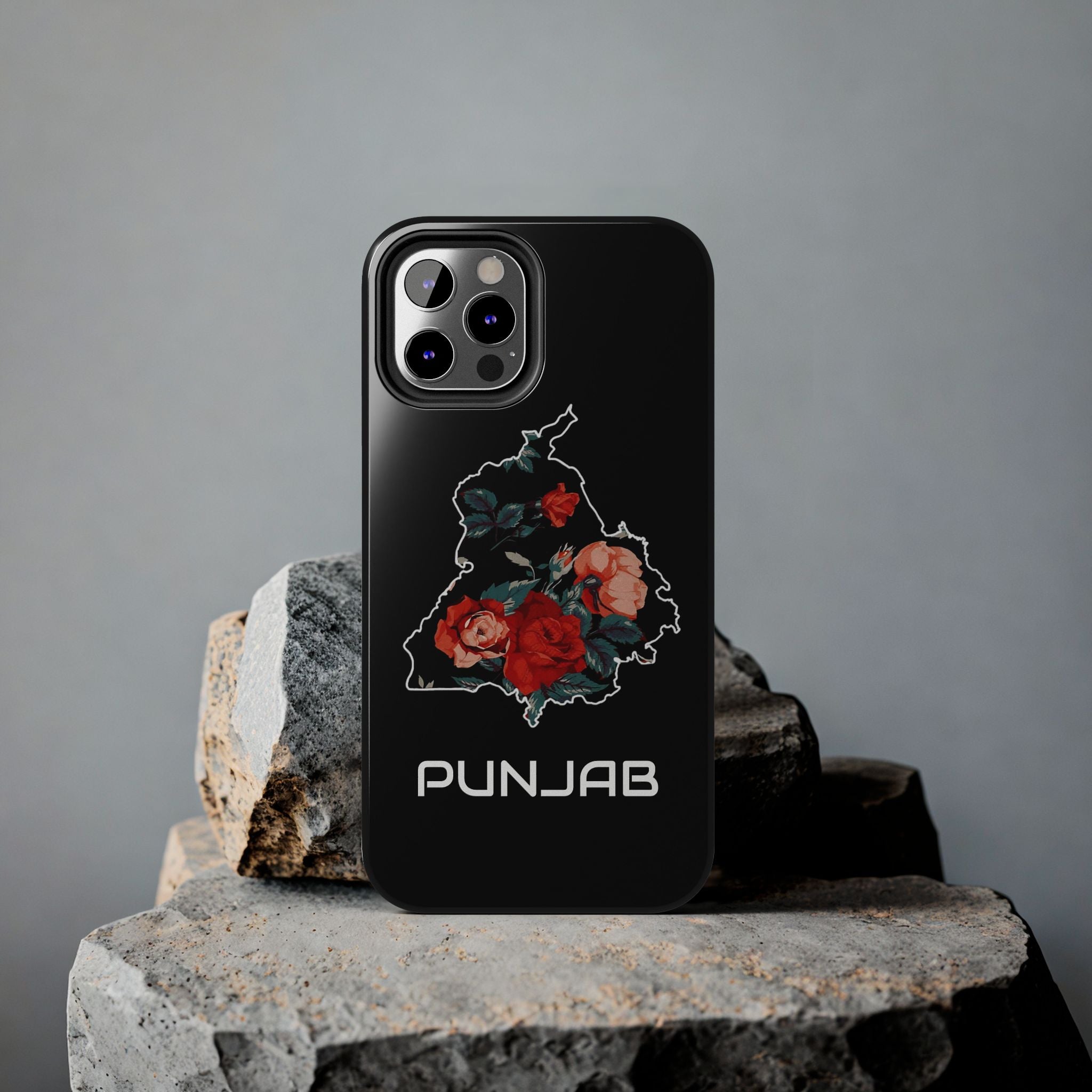 PUNJAB Tough Phone Case - Black