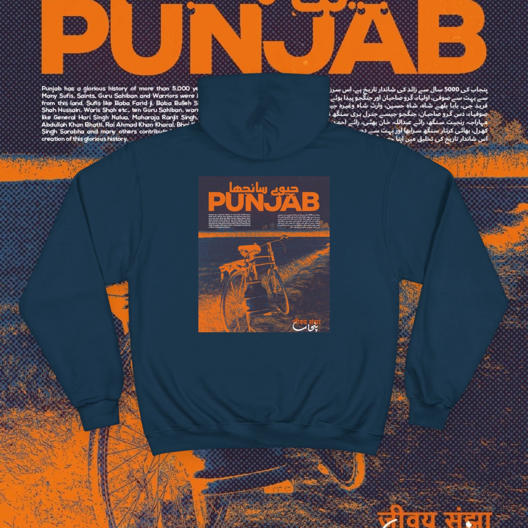 Champion Hoodie with Punjab Graphic