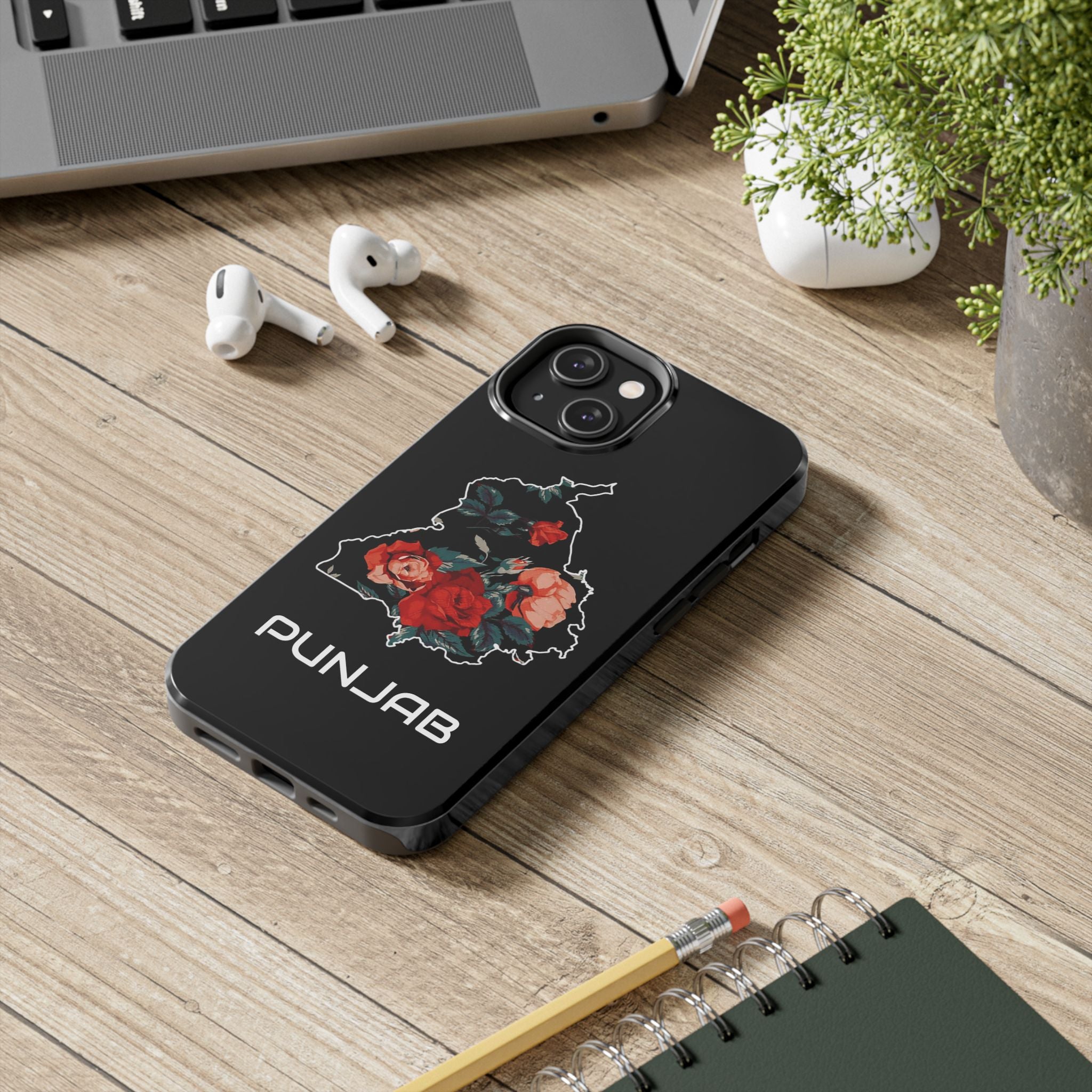 PUNJAB Tough Phone Case - Black