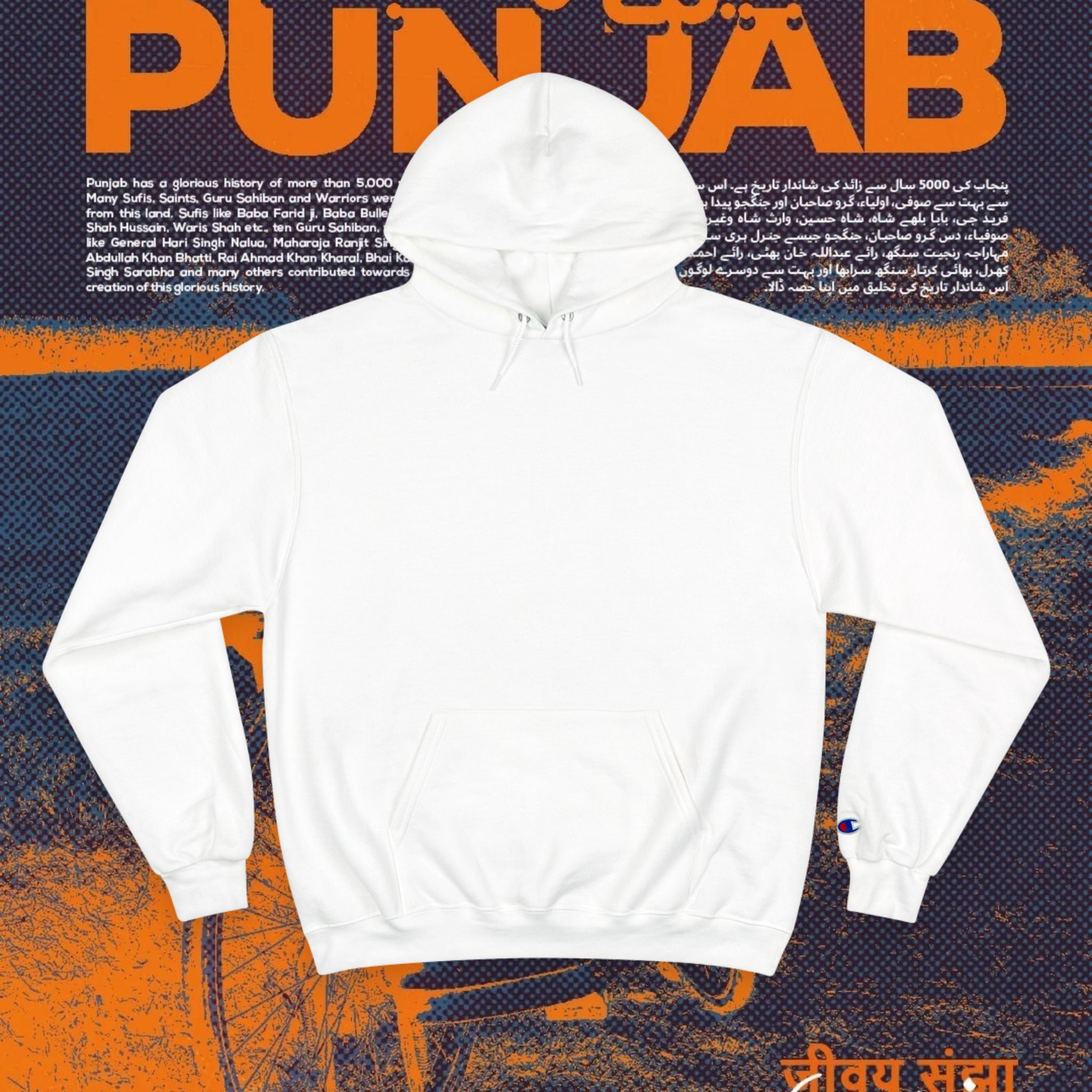Champion Hoodie with Punjab Graphic