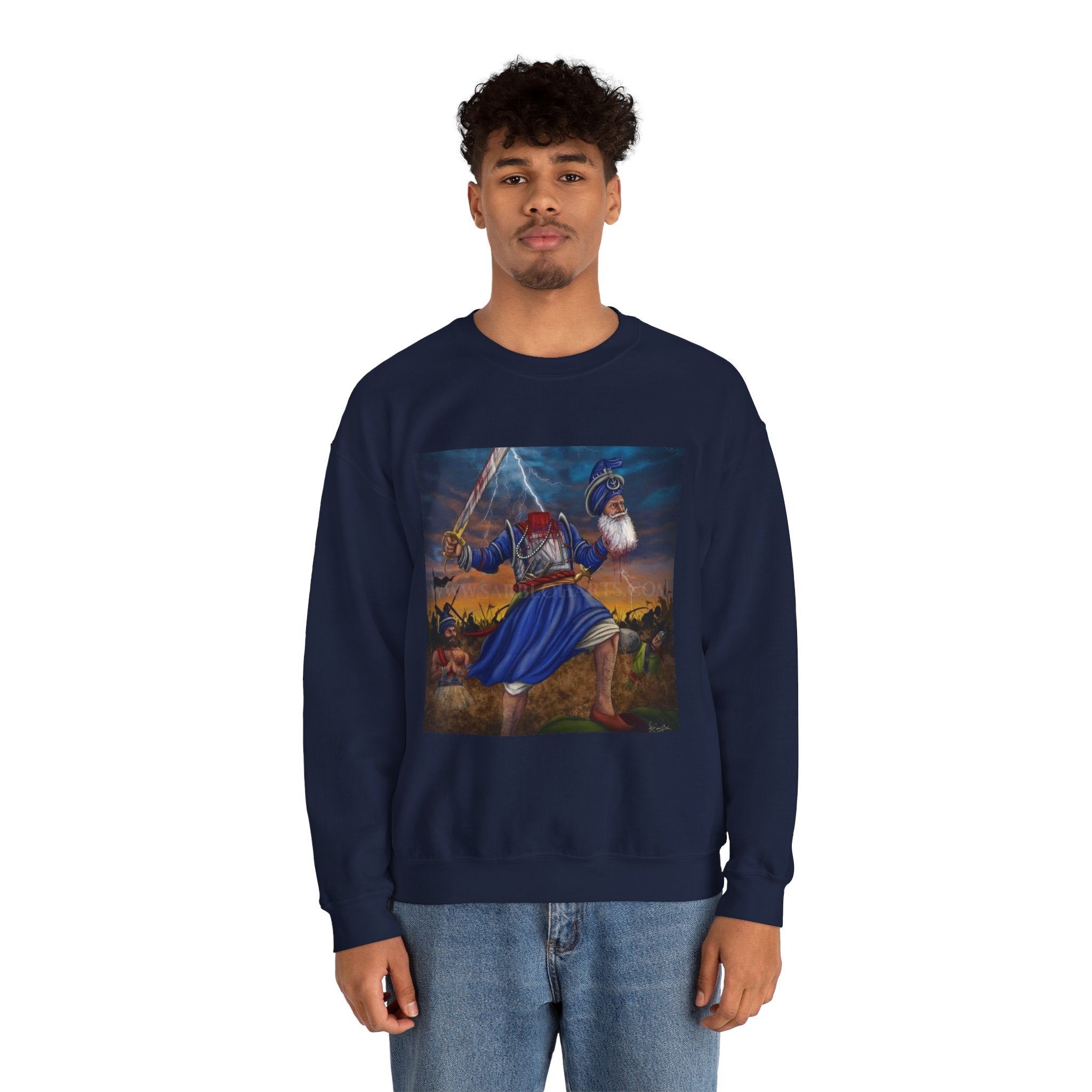 Baba Deep Singh Heavy Blend™ Crewneck Sweatshirt