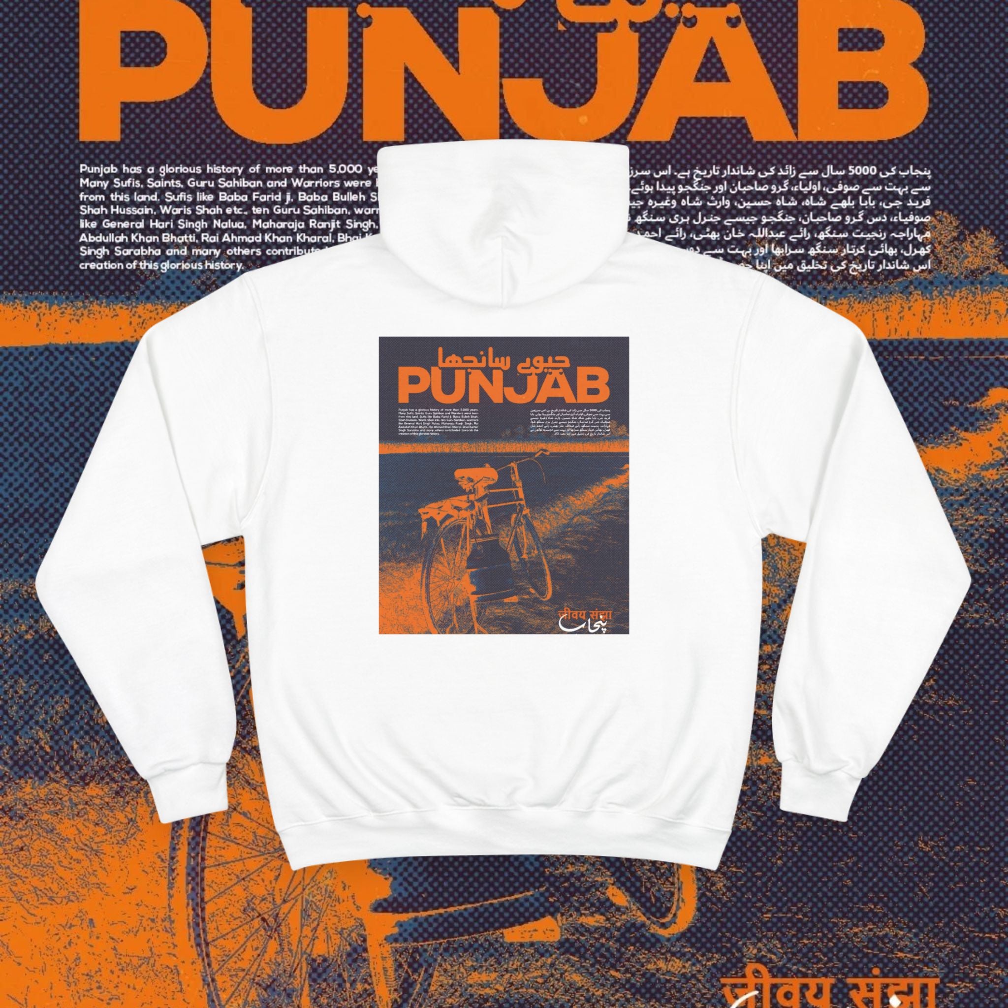 Champion Hoodie with Punjab Graphic